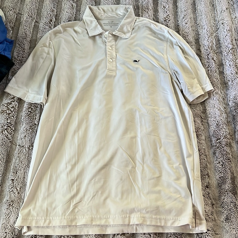 Vineyard vines men’s polo medium white